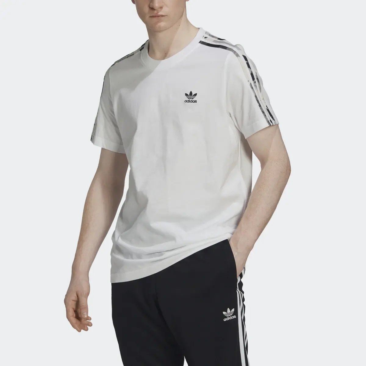 Adidas T-shirt 3-Stripes Camo. 1
