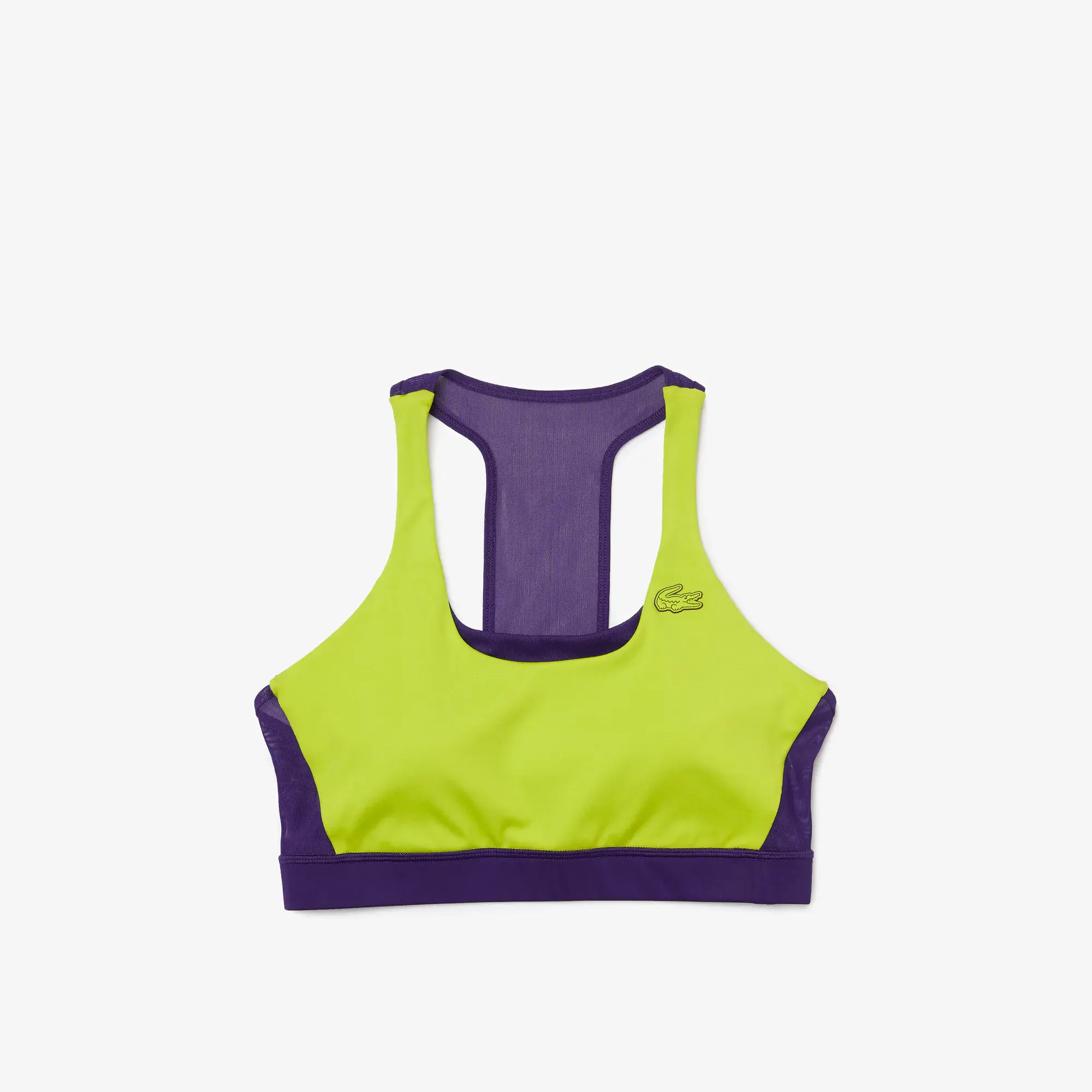 Lacoste Women's SPORT Colorblock Recycled Polyester Sports Bra. 2
