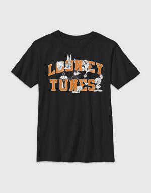 Kids Looney Tunes College Tee black