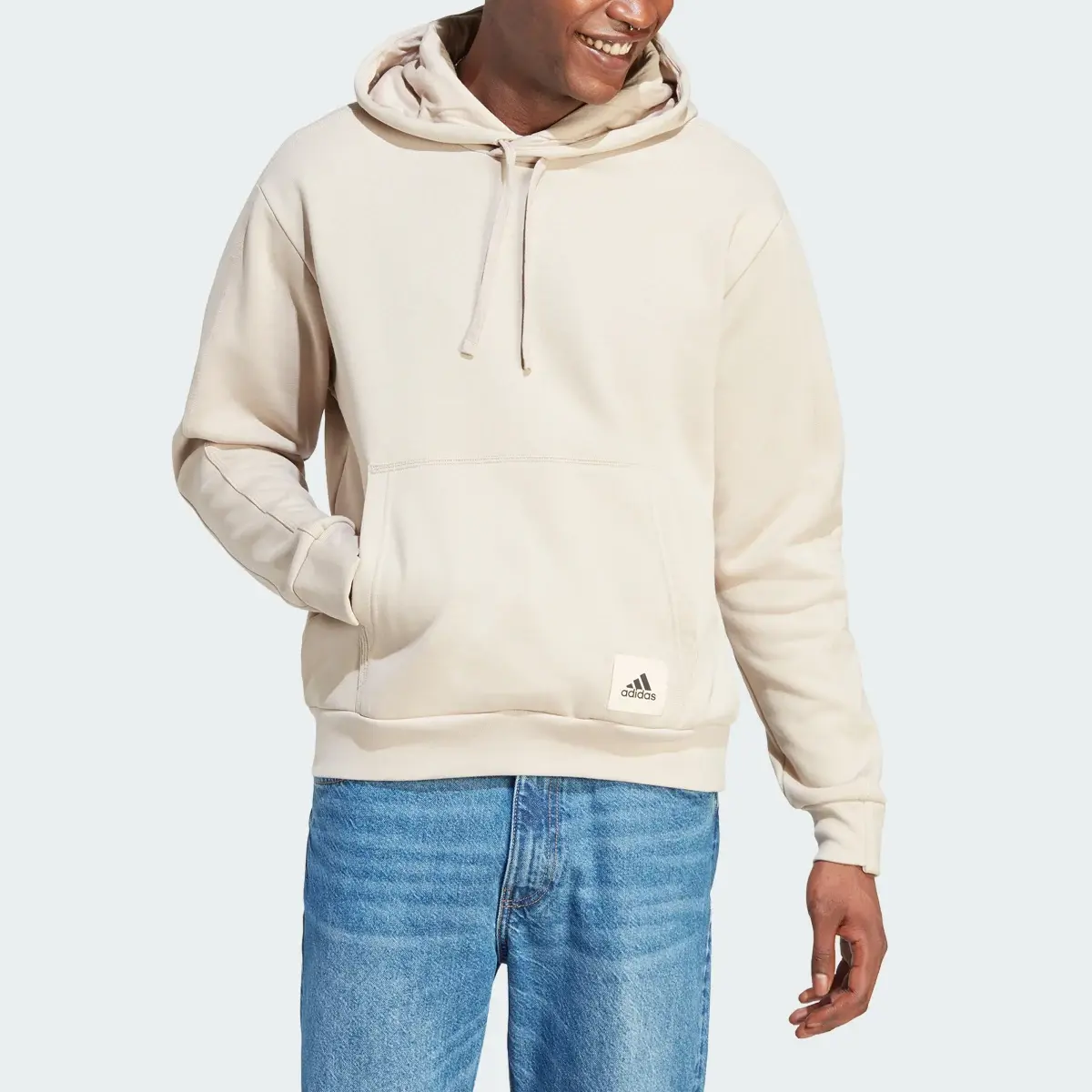 Adidas Lounge Fleece Hoodie. 1