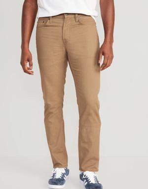 Wow Slim Non-Stretch Five-Pocket Pants for Men brown