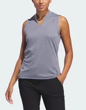 Adidas Ultimate365 Textured Sleeveless Polo Shirt