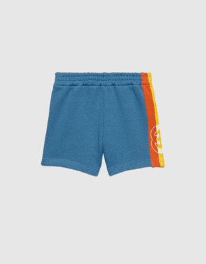 Baby cotton jersey shorts with Web