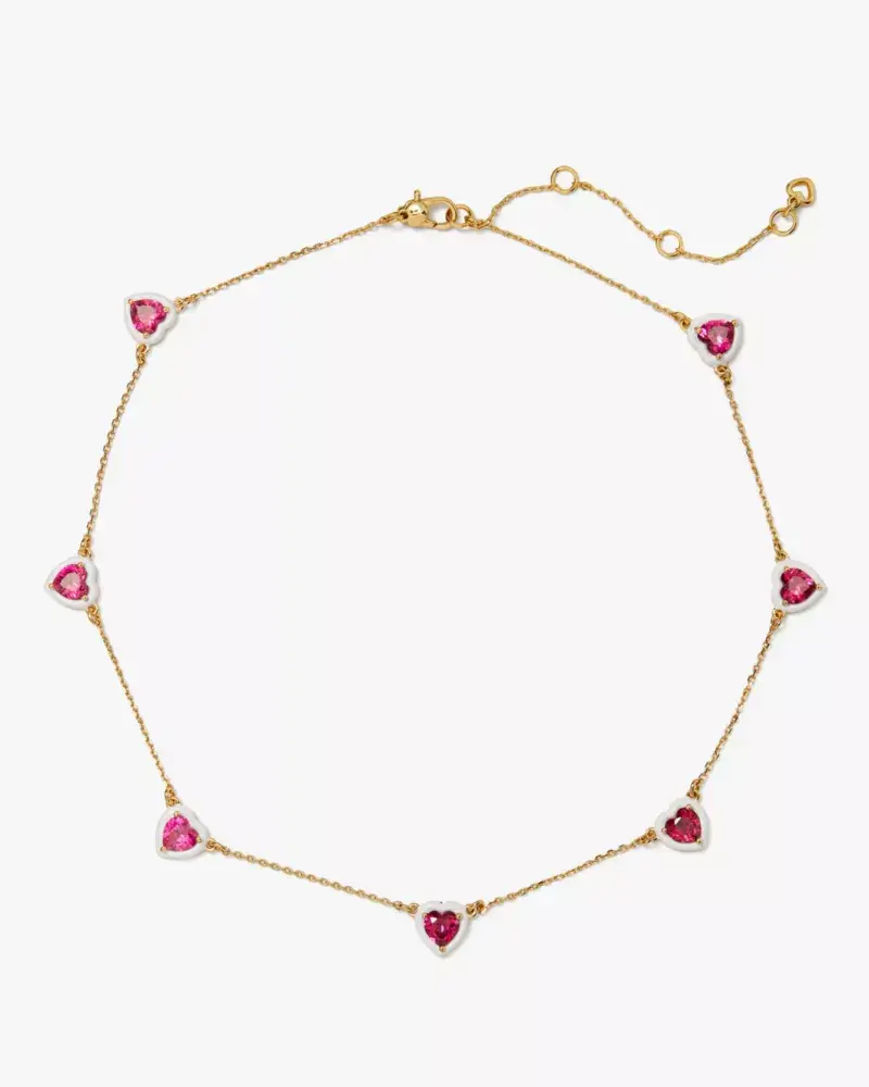 Kate Spade Sweetheart Station Necklace. 1