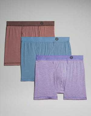 Always In Motion Boxer with Fly 5" 3 Pack *Online Only