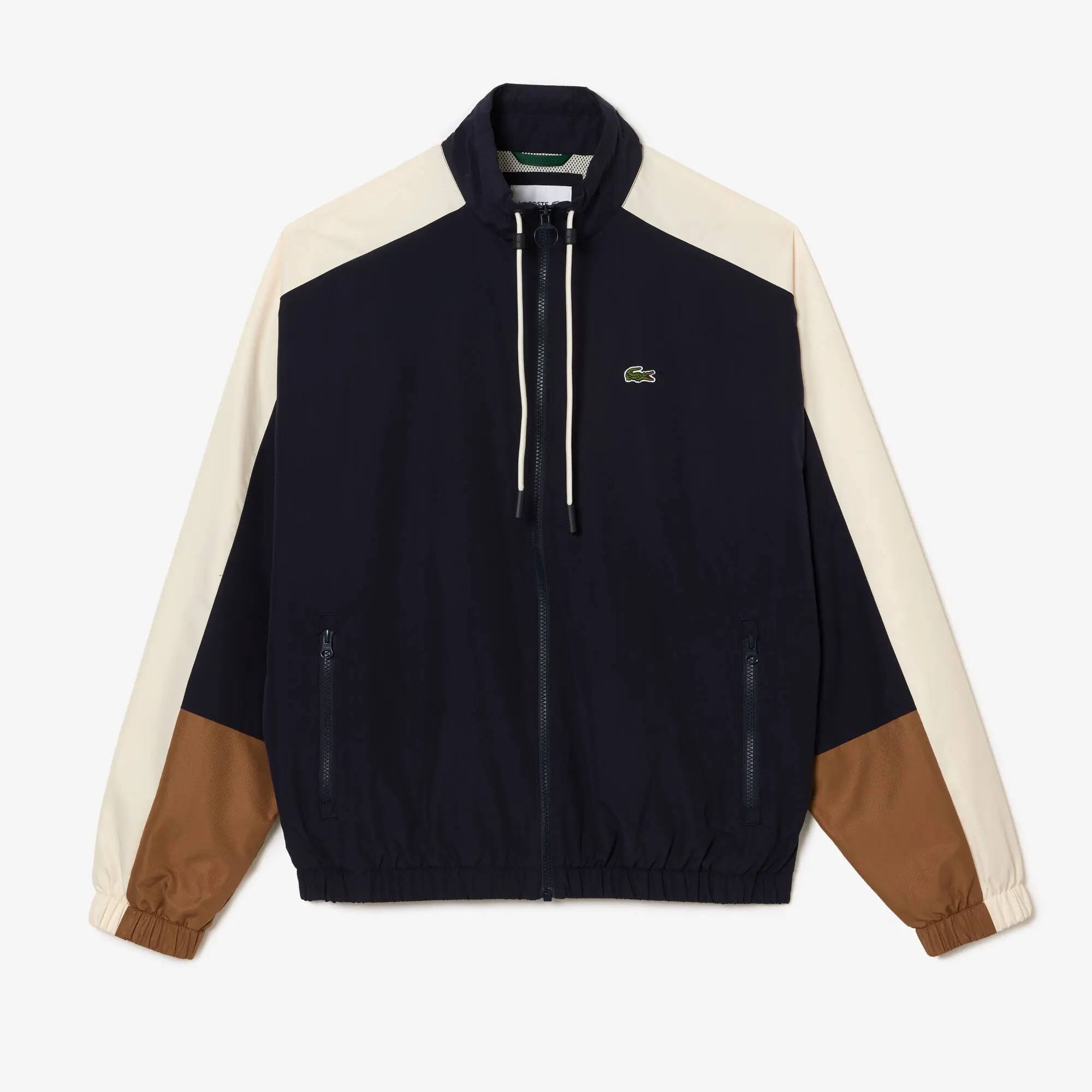 Lacoste Water Resistant Colourblock Zipped Sportsuit Jacket. 2
