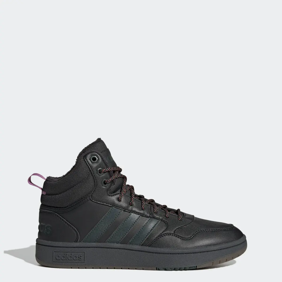 Adidas Hoops 3.0 Mid Lifestyle Basketball Classic Fur Lining Winterized Shoes. 1