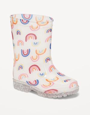 Tall Printed Rain Boots for Toddler Girls multi