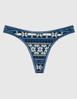 Remix Cotton Thong Panty