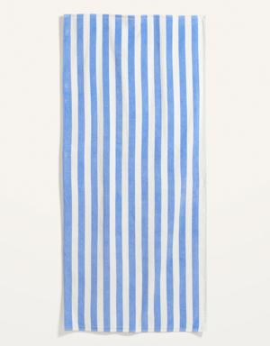 Old Navy Printed Loop-Terry Beach Towel for the Family blue