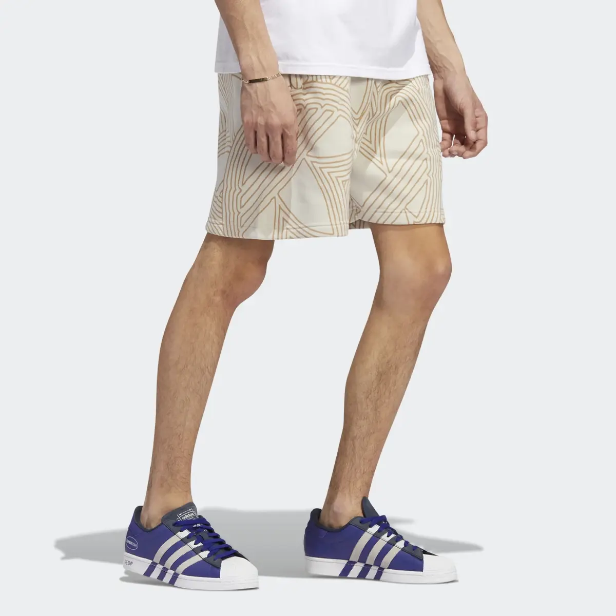Adidas Original Athletic Club Allover Print Shorts. 3