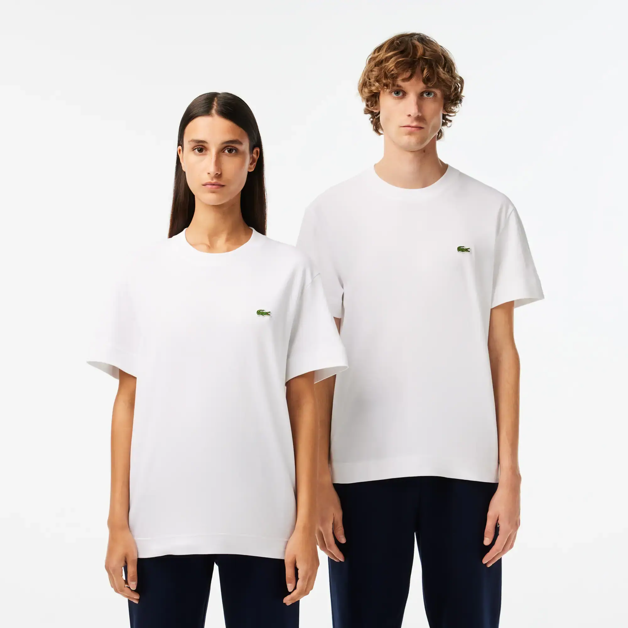 Lacoste Unisex Crew Neck Organic Cotton T-shirt. 1