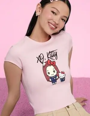 Forever 21 XO Kitty Hello Kitty Graphic Tee Pink/Multi