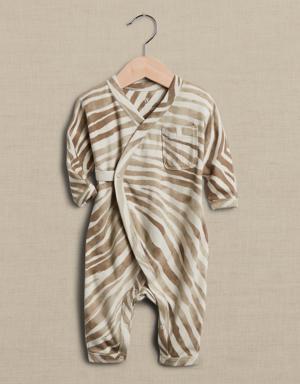 Banana Republic Essential SUPIMA® Wrap One-Piece for Baby brown