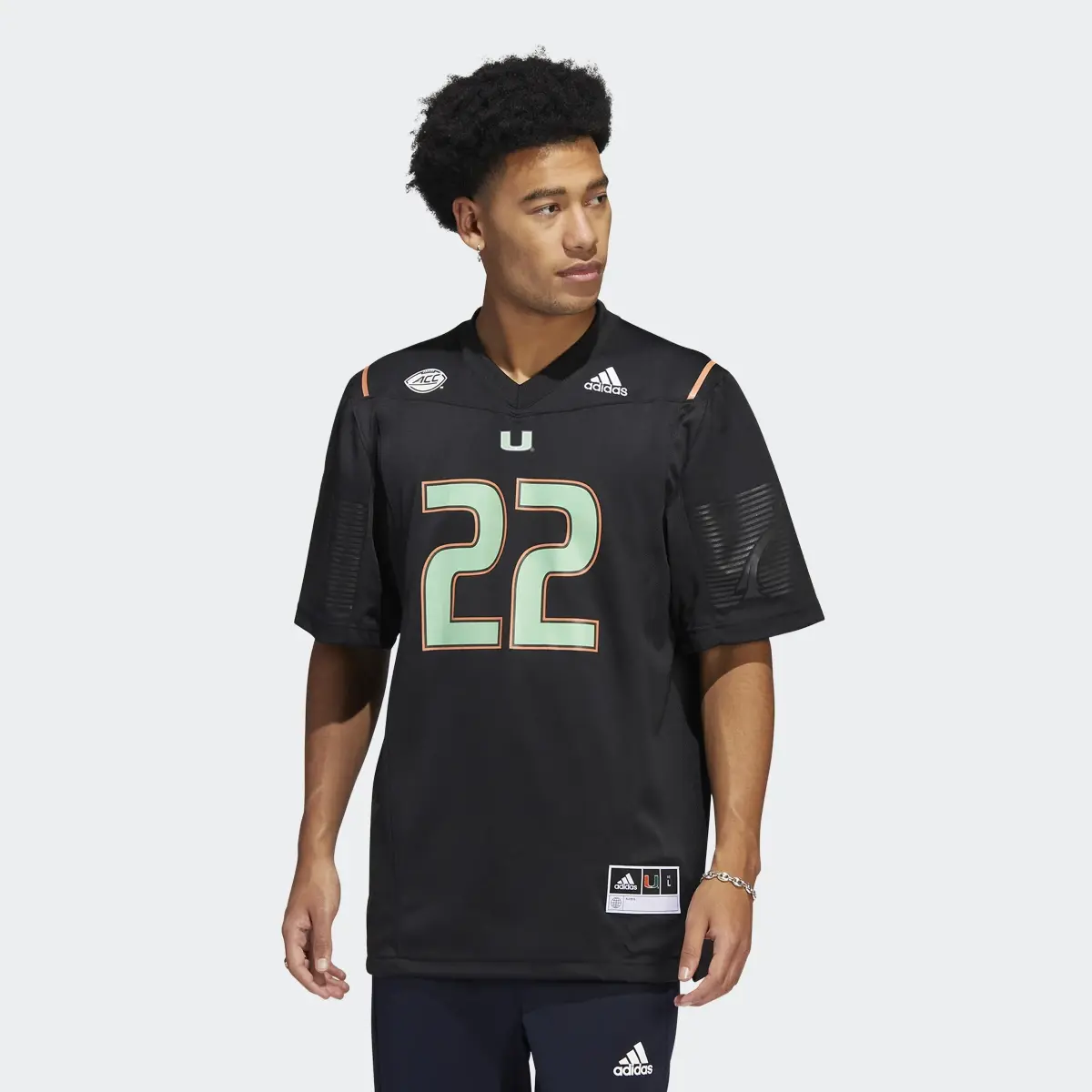 Adidas University of Miami ‘Miami Nights’ Jersey. 2