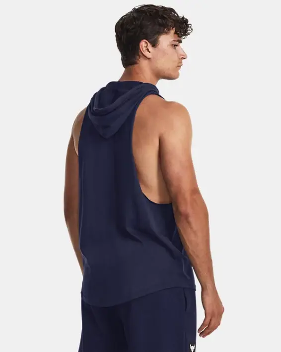 Under Armour Men's Project Rock Sleeveless Hoodie. 2