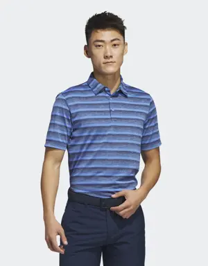 Two-Color Striped Polo Shirt