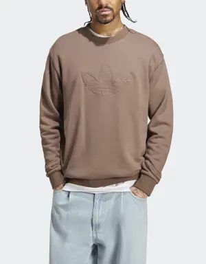 Adidas Sweat-shirt ras-du-cou à motif monogramme