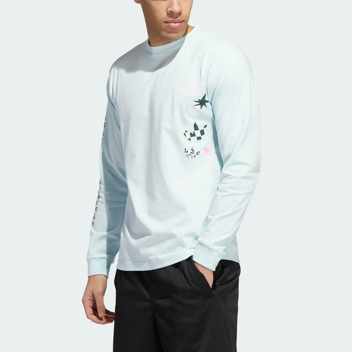 Adidas Cartoon Long Sleeve T-Shirt. 1