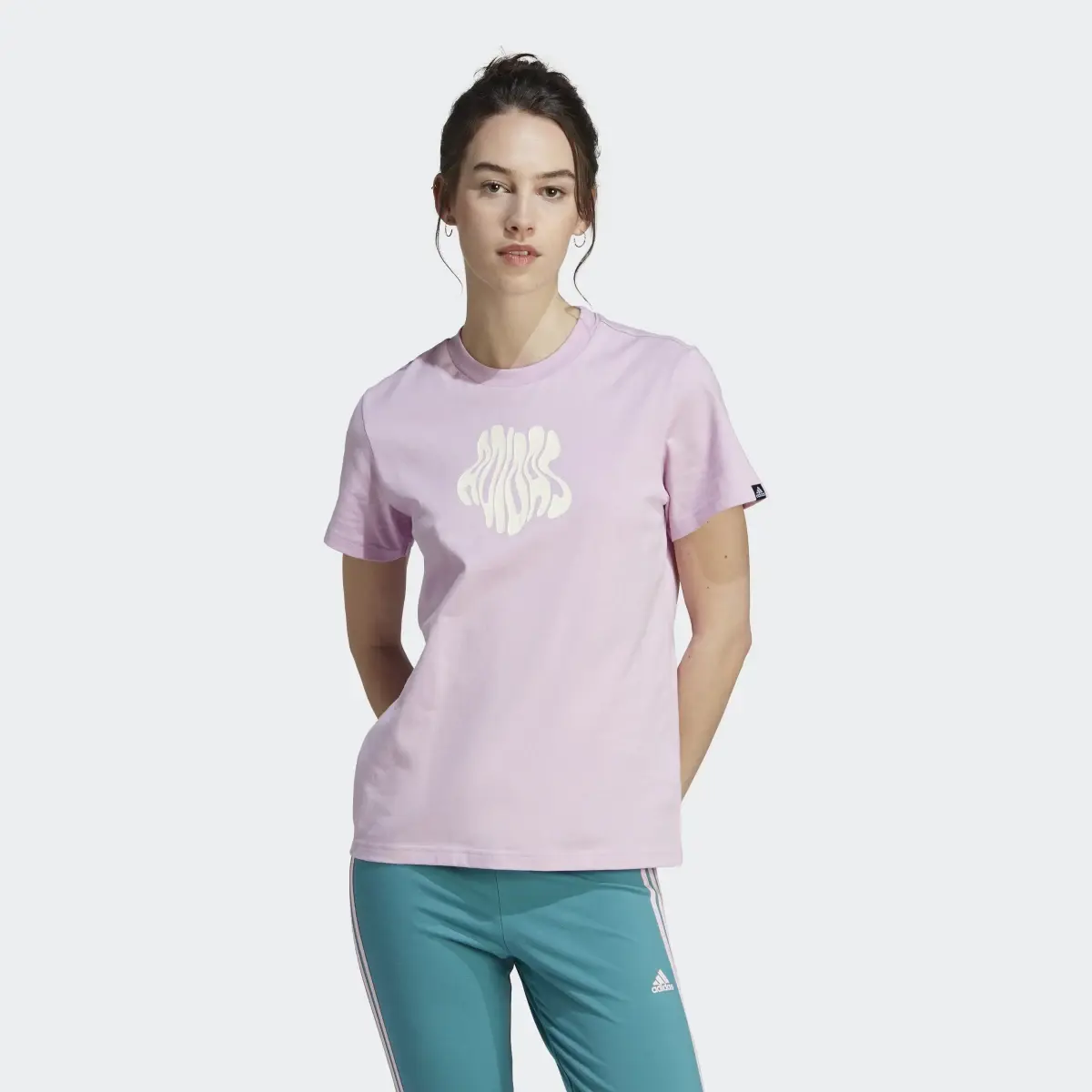 Adidas Playera Floral Estampada. 2