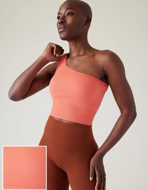 Athleta Aurora Seamless One Shoulder Tank orange