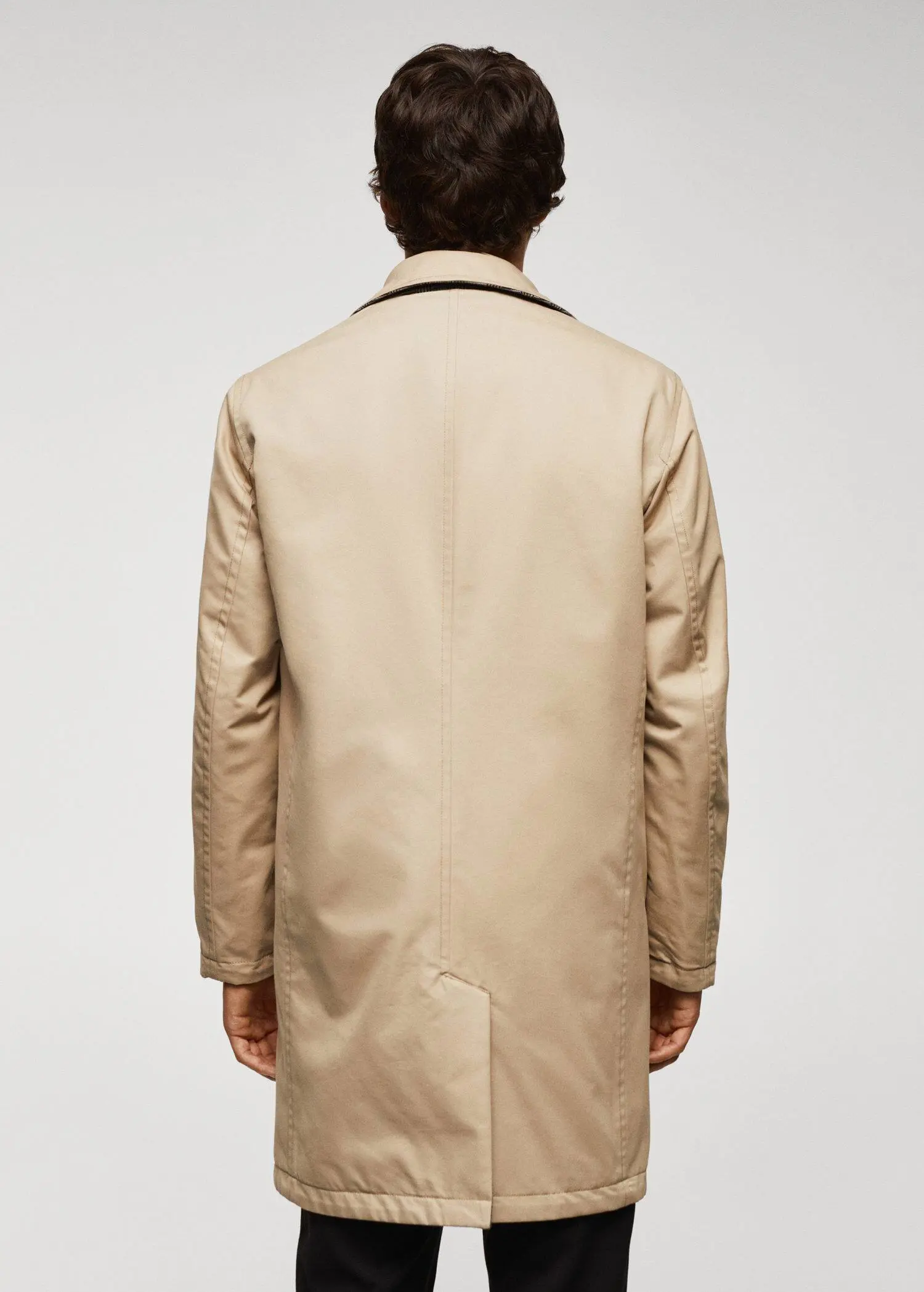 Mango Reversible recycled wool trench coat. 3