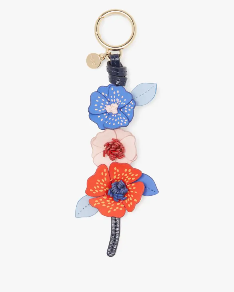 Kate Spade Dottie Bloom Embellished Key Fob. 1