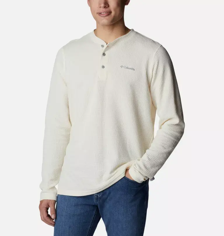 Columbia Men's Pine Peak™Waffle Long Sleeve Henley - Tall. 1