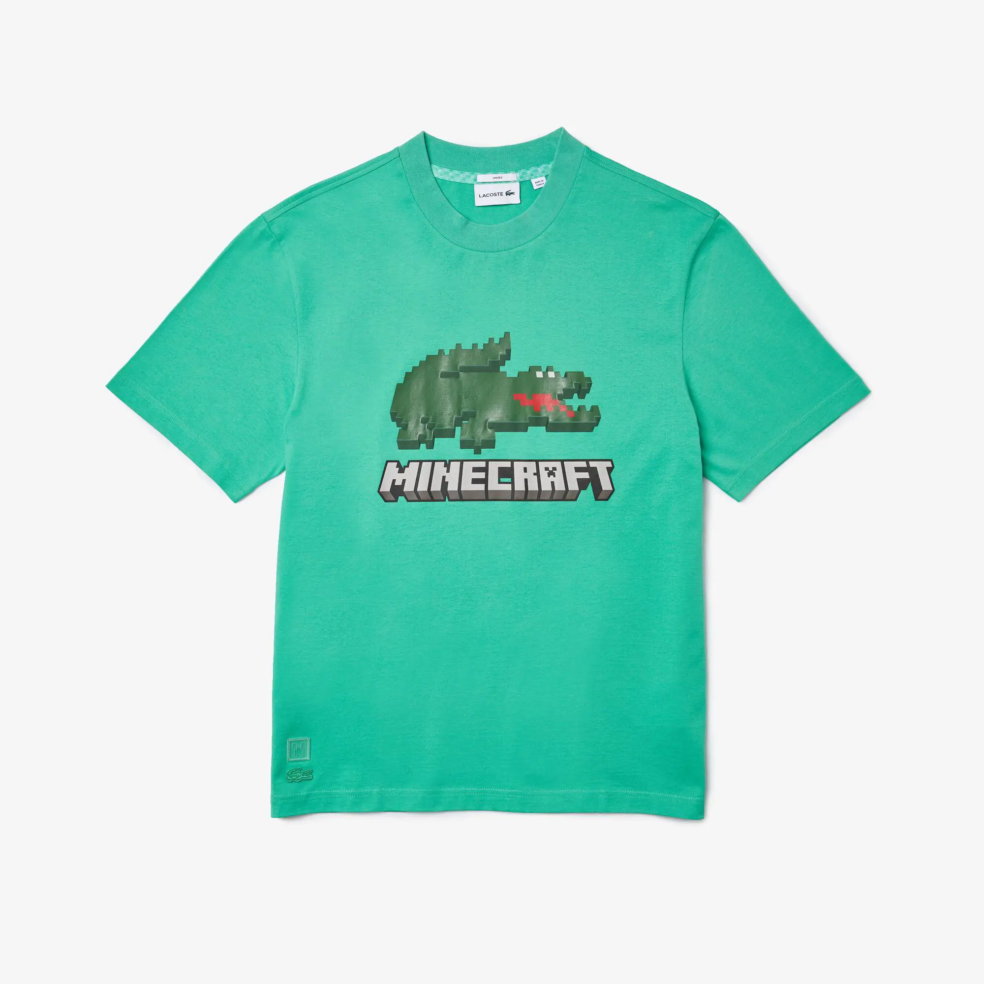 Lacoste Playera unisex Lacoste x Minecraft en algodón orgánico estampado. 2 Lacoste Playera unisex Lacoste x Minecraft en algodón orgánico estampado. 2