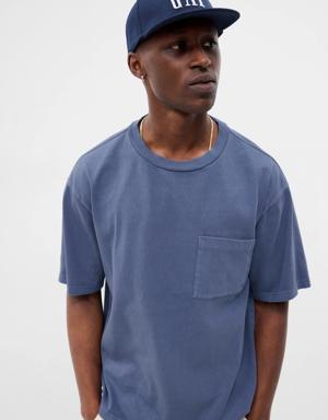 Gap Heavyweight Pocket T-Shirt blue