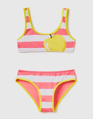 bikini with apple print