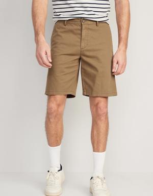 Slim Built-In Flex Rotation Chino Shorts -- 9-inch inseam brown