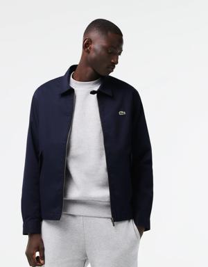 Men's Zippered Organic Cotton Gabardine Jacket