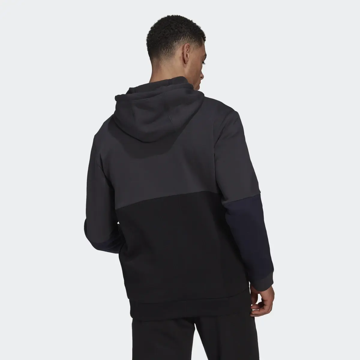 Adidas Essentials Colorblock Fleece Full-Zip Hoodie. 3