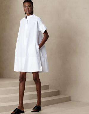 Rhyah Poplin Mini Dress white