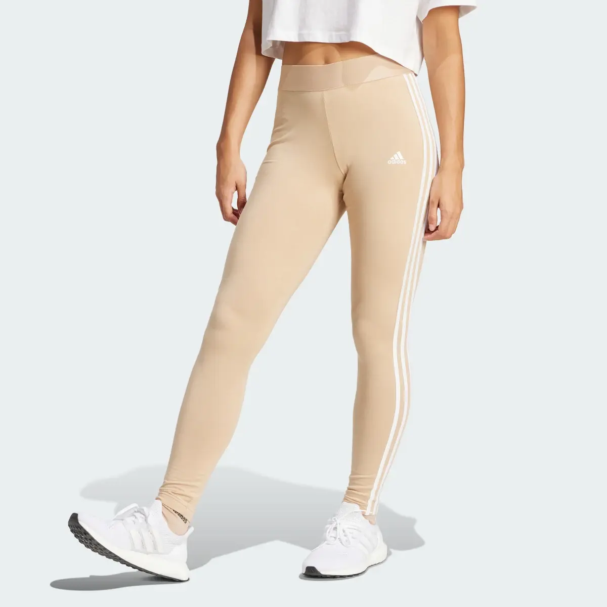 Adidas LOUNGEWEAR Essentials 3-Stripes Leggings. 1