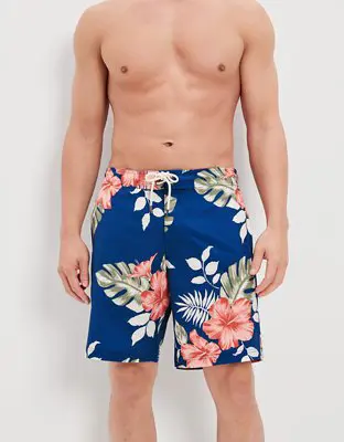 American Eagle 9" Tropical Classic Board Short. 1