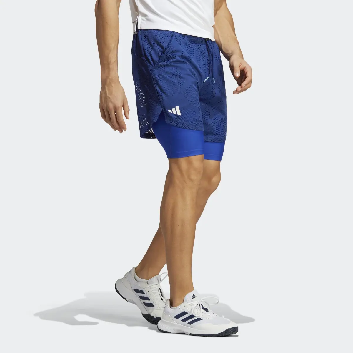 Adidas Melbourne Tennis Two-in-One 7-inch Shorts. 3