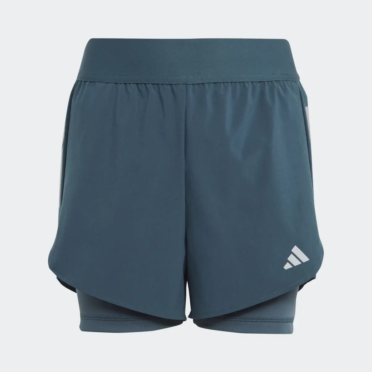 Adidas Shorts Dos en Uno AEROREADY Tejidos. 3