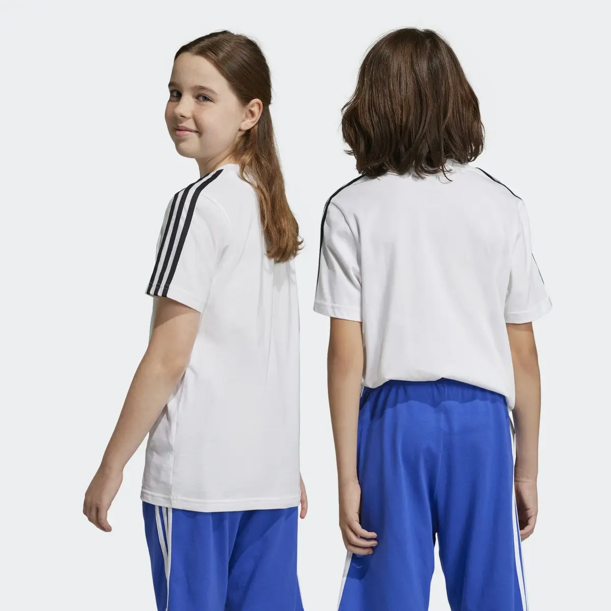 Adidas Essentials 3-Stripes Cotton T-Shirt. 2