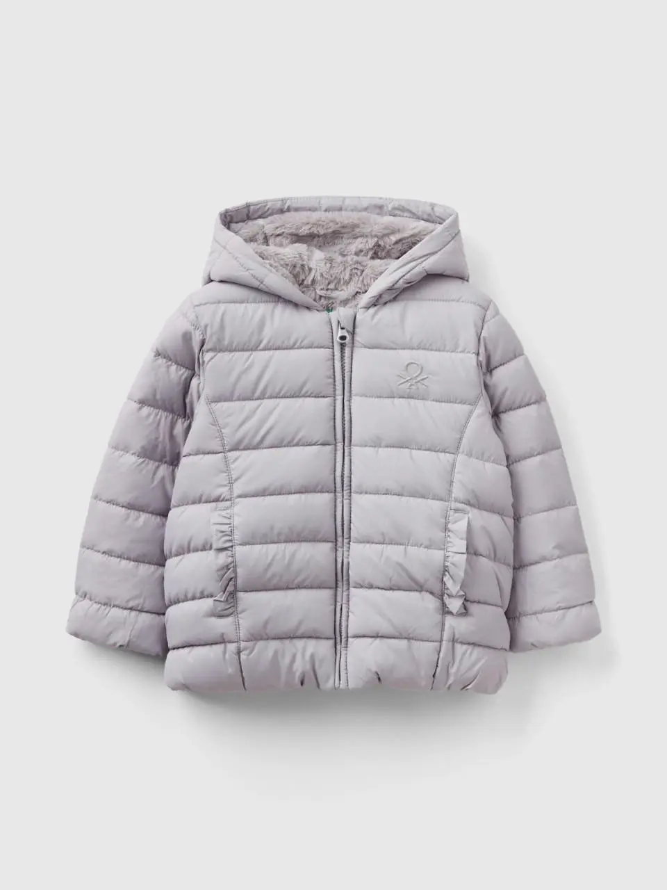 Benetton padded jacket with rouches. 1
