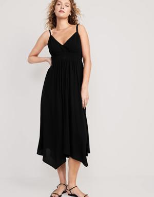 Waist-Defined Sleeveless Maxi Dress for Women black