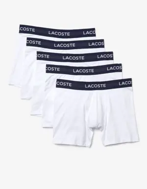 Lacoste Men’s 5-Pack Logo Waist Boxers