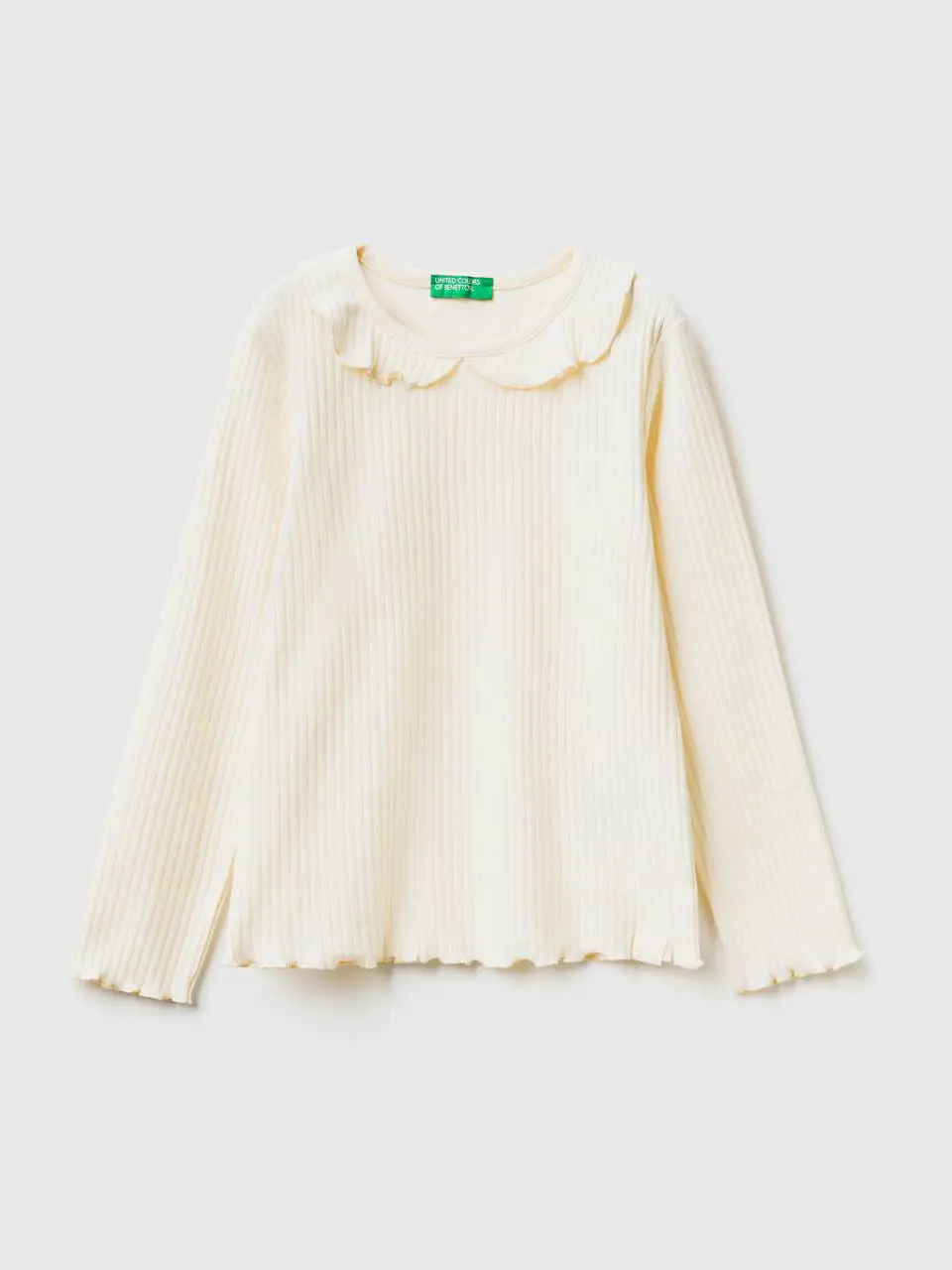 Benetton long sleeve t-shirt with collar. 1