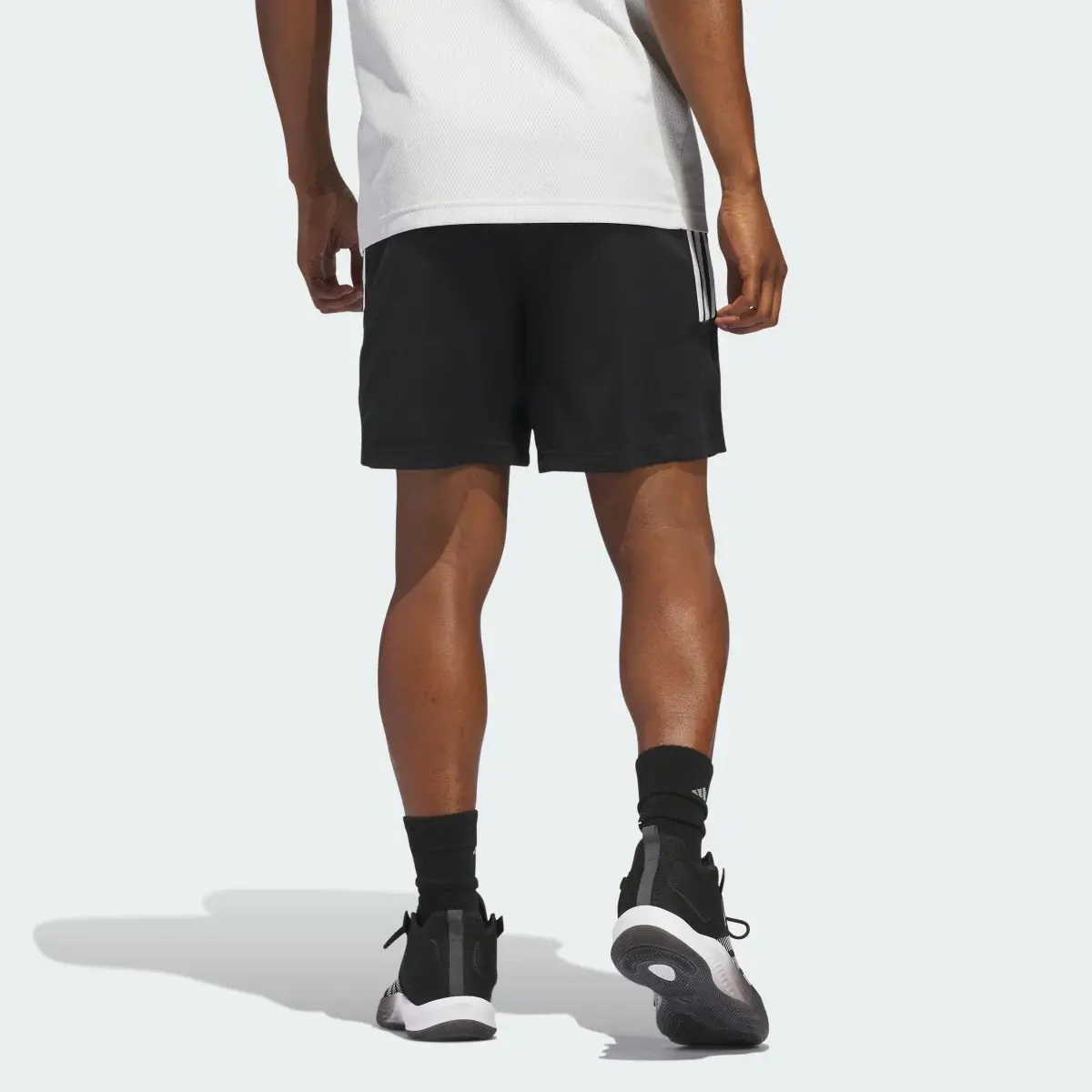 Adidas Legends 3-Stripes Basketball Shorts. 2