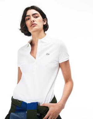 Women's Slim Fit Stretch Mini Cotton Piqué Polo