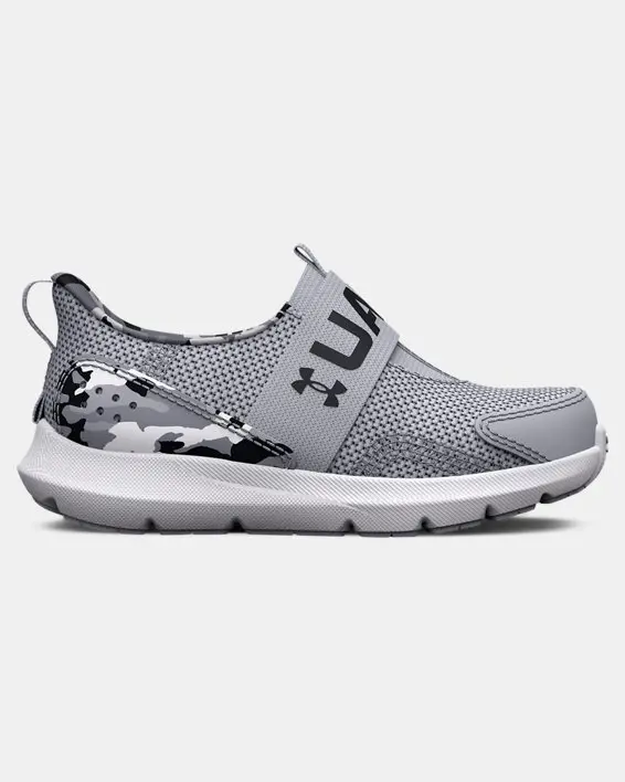 Under Armour Boys' Infant UA Surge 3 Slip Printed Running Shoes. 1