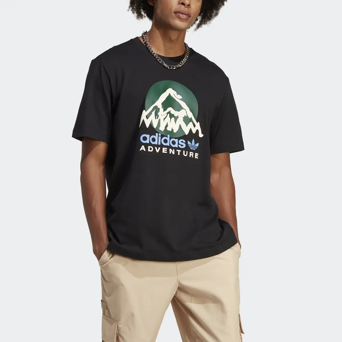 Adidas T-shirt adidas Adventure Mountain Front. 1