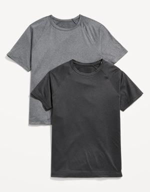 Old Navy Cloud 94 Soft Go-Dry Cool Performance T-Shirt 2-Pack for Boys black