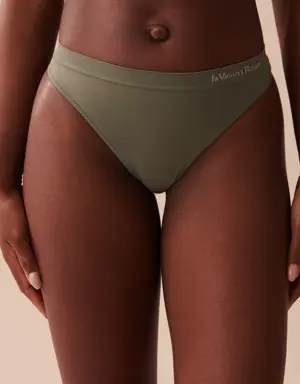 Seamless Fabric Thong Panty